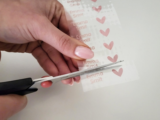 Iron-on labels – Transfer