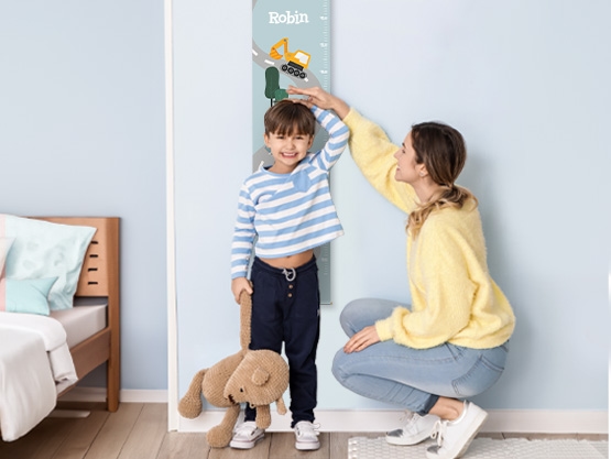 Growth chart with name