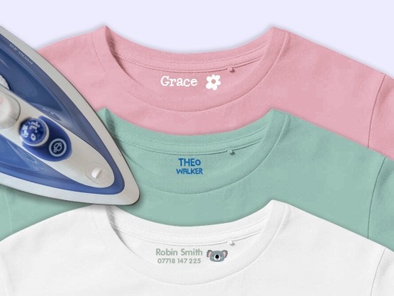 Iron-on labels – Transfer