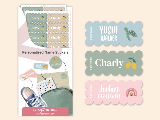 Wave Name Stickers - Theme