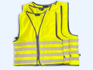 Fluorescent Safety Vest Child With Name - Basic
