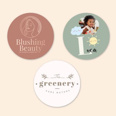Design your own round stickers