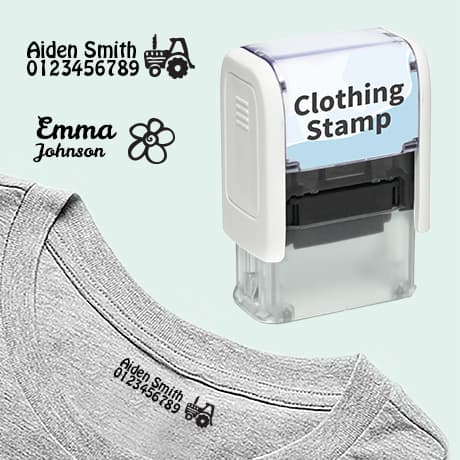 Clothing stamp instructions