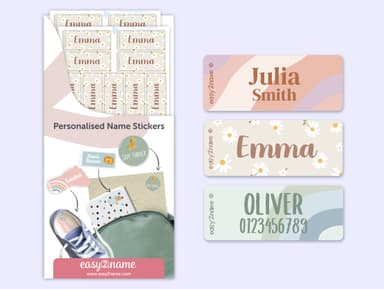 Small Name Stickers - Design