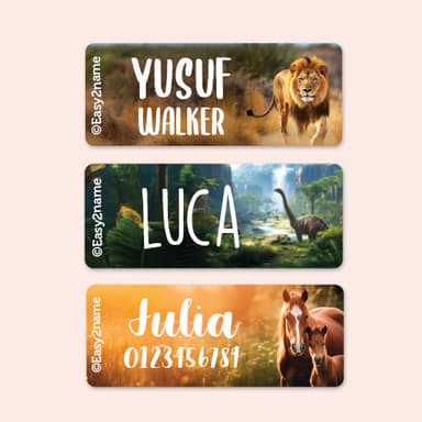 Small Name Stickers - Real World