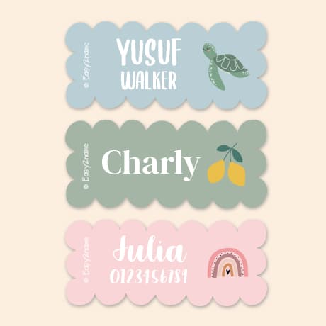 Wave Name Stickers - Theme