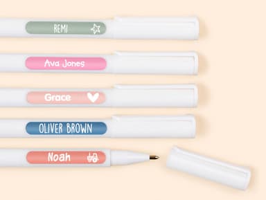 Mini Name Stickers – One Colour