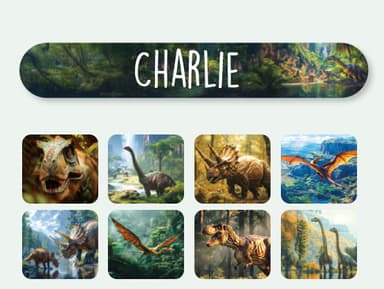 Mini Name Stickers - Real World