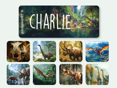 Small Name Stickers - Real World