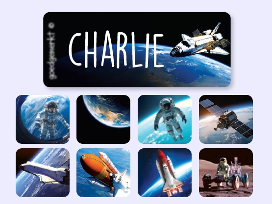 Small Name Stickers - Real World