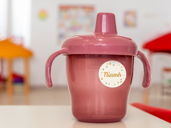 Round Name Stickers - Design