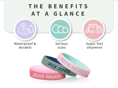 SOS Wristband for Children – Two-Tone