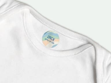 Round Iron-on Labels - Design