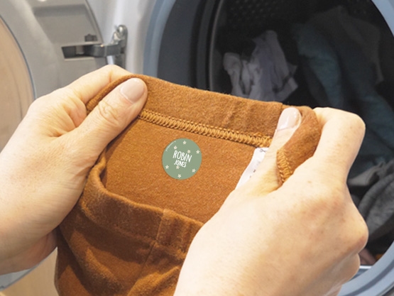 Round Iron-on Labels - Design