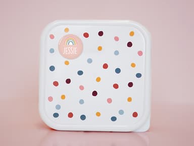 Round Name Stickers - Theme